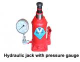 Jack with pressure gauge price list and applications
