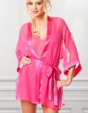 Newly Pink Sheer Babydoll With Robe